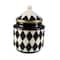 Black & White Diamond Ceramic Canister by Ashland®